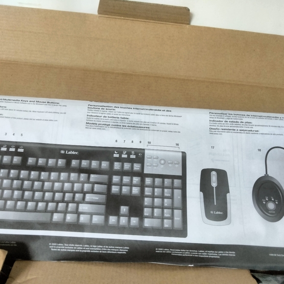 Labtec 967526-0403 Wireless Keyboard And mouse - Picture 8 of 9